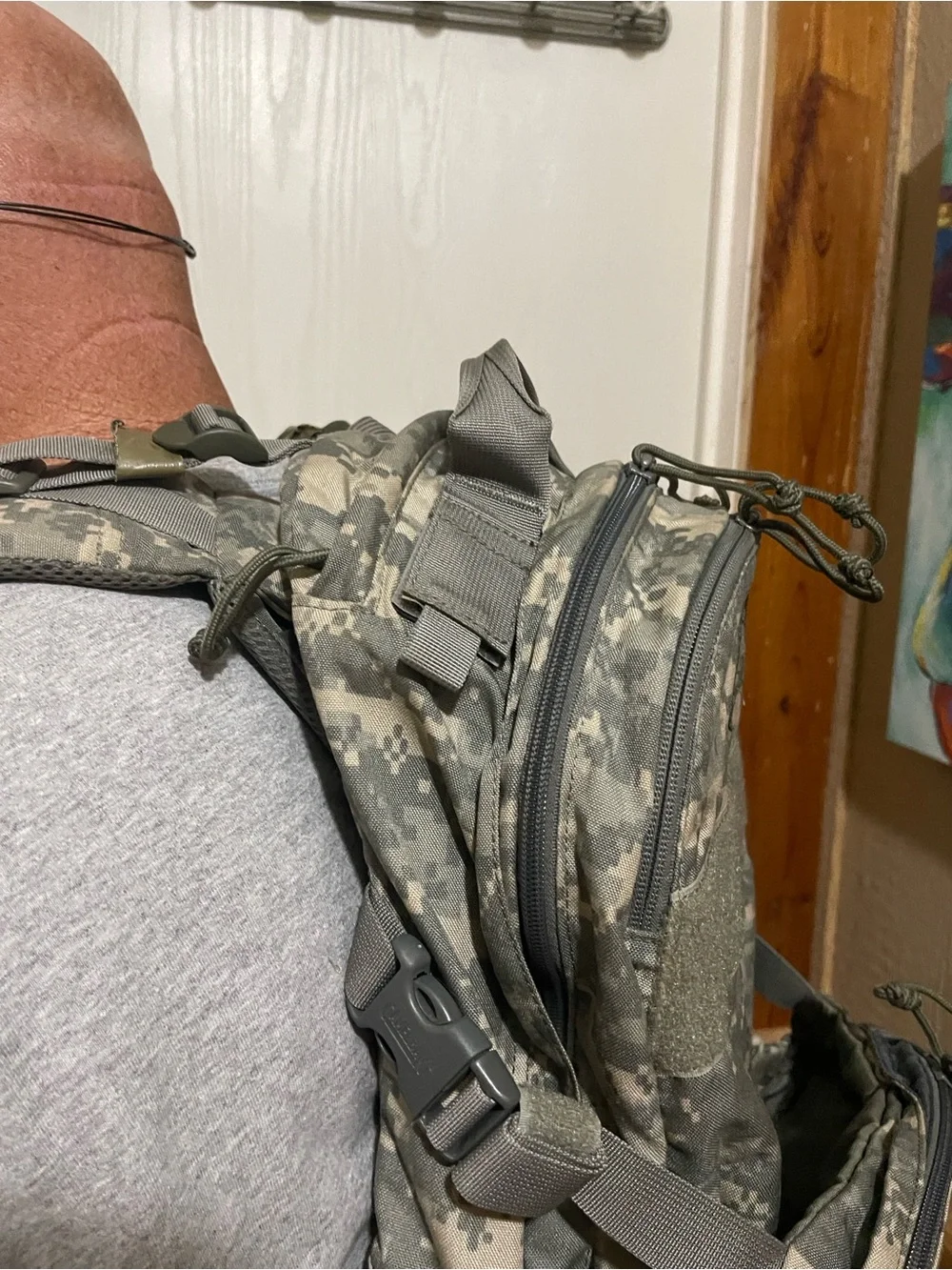 CamelBak Digital Camo Hydration Pack in Olive/Gray Linchpin Model